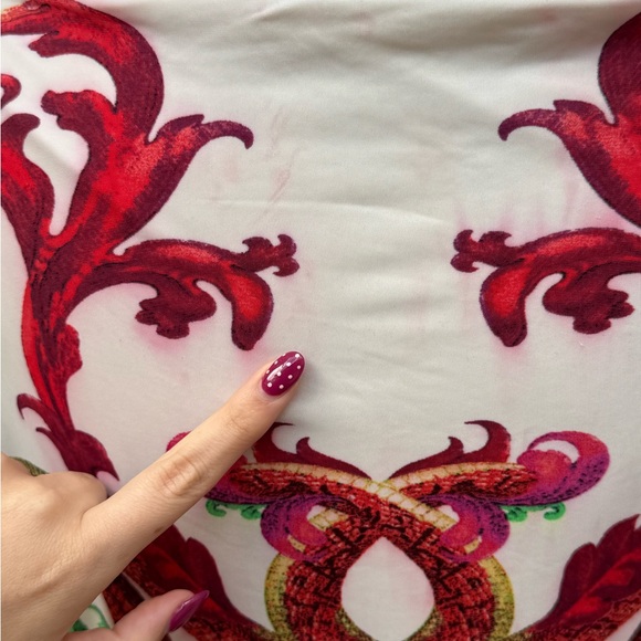 As Is Roberto Cavalli short sleeve stretch sheath dress with clasp - Picture 10 of 15